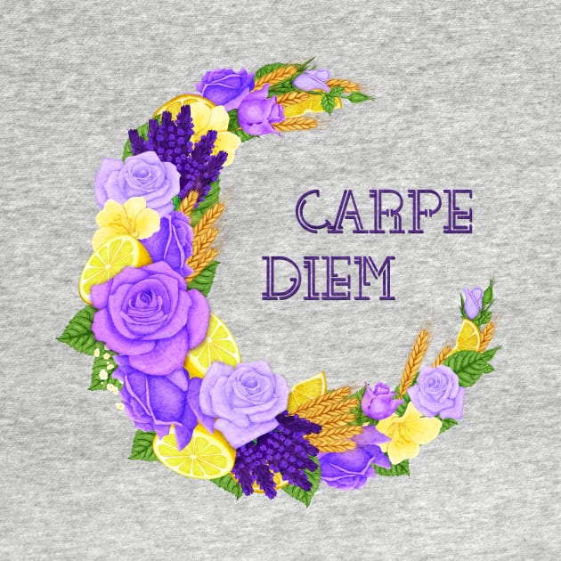 Full Bloom | Purple Carpe Diem by hisameartwork